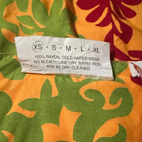 Manuhealii Red and Green Spaghetti Strap Sundress - Picture 7 of 7